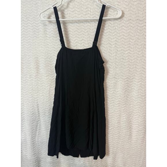 BN #5 Express Black Button-Front Mini Dress Size XS Sleeveless adjustable straps - Picture 3 of 6